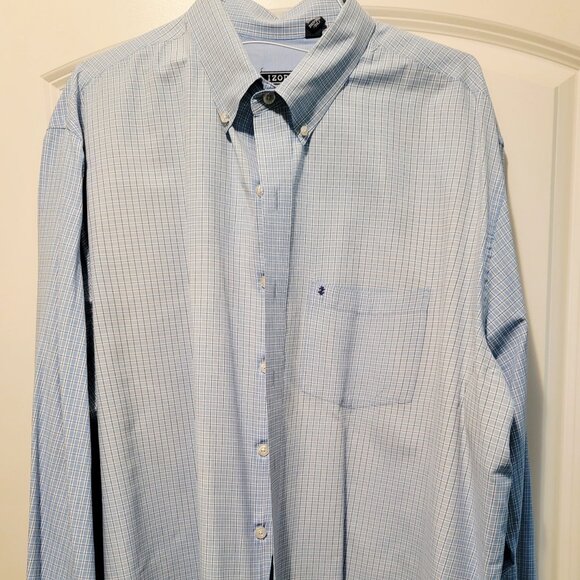 Izod Men's Dress Shirt 2XLT Buttondown - Picture 1 of 7